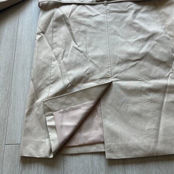 J Crew New Icon Trench Coat Womens Size 12 In Vintage Khaki Hooded - Picture 11 of 12